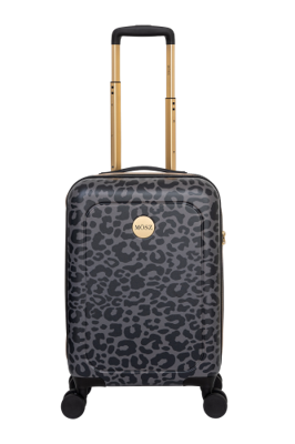 MOSZ Lauren Hand Luggage Suitcase 55cm-Nero Leopard