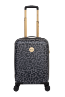 MOSZ Lauren Hand Luggage Suitcase 55cm-Nero Leopard