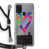 Melts My Heart: Samsung Galaxy A21s Transparant Hoesje met koord