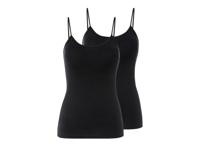 esmara 2 dames spaghettitops (Zwart, M (40/42)) esmara 2 dames spaghettitops (Zwart, M (40/42))