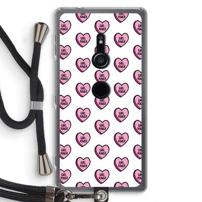 GIRL POWER: Sony Xperia XZ2 Transparant Hoesje met koord