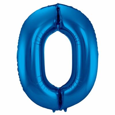 Folat Verjaardag Leeftijd folieballon - 0 jaar - blauw - 86 cm - cijferballon groot Folat Verjaardag Leeftijd folieballon - 0 jaar - blauw - 86 cm - cijferballon groot