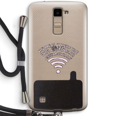 Home Is Where The Wifi Is: LG K10 (2016) Transparant Hoesje met koord