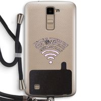 Home Is Where The Wifi Is: LG K10 (2016) Transparant Hoesje met koord