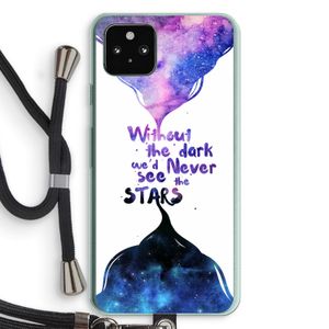 Stars quote: Pixel 5a 5G Transparant Hoesje met koord