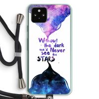 Stars quote: Pixel 5a 5G Transparant Hoesje met koord