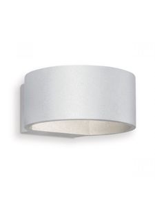 Wandlamp Lounge 13.5/13.5/7cm, Zilver, Muurlamp gemaakt van Aluminium, LED geïntegreerd, 6W 3000K 520lm, wandlamp geschikt voor woonkamer, slaapkamer