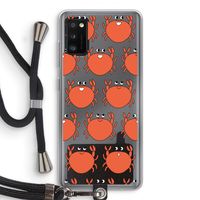 Krab: Samsung Galaxy A41 Transparant Hoesje met koord