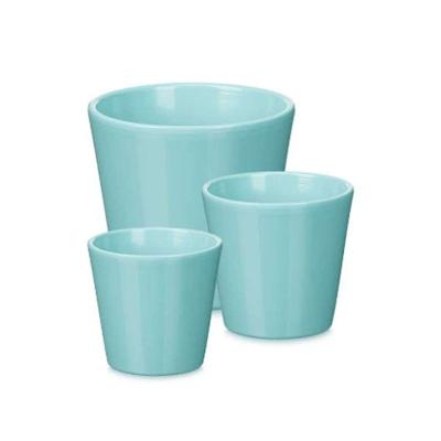 Pottenset Ibergarden Turkoois Klei Ø 14 cm Ø 22 cm Ø 17 cm 3 Onderdelen