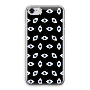 Eyes pattern: iPhone 8 Transparant Hoesje