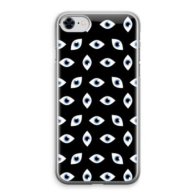 Eyes pattern: iPhone 8 Transparant Hoesje