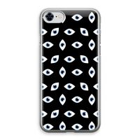 Eyes pattern: iPhone 8 Transparant Hoesje