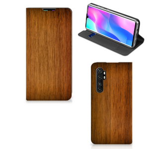 Xiaomi Mi Note 10 Lite Book Wallet Case Donker Hout