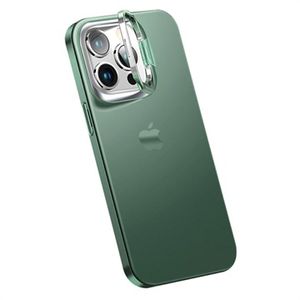 iPhone 14 Pro Hybride Hoesje met Verborgen Standaard - Groen