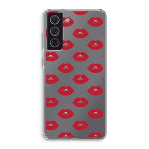 Lips: Samsung Galaxy S21 FE Transparant Hoesje