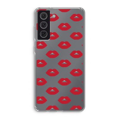 Lips: Samsung Galaxy S21 FE Transparant Hoesje