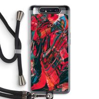 Endless Descent: Samsung Galaxy A80 Transparant Hoesje met koord
