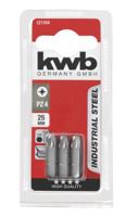Schroefbit pozidrive Nr. 3 25 mm 1/4 inch 3 stuks kaart - Eurofix