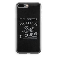Risk loss: iPhone 8 Plus Transparant Hoesje
