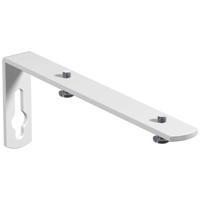 Leen Bakker - Wandsteun Gordijnrail PROF 20cm - S/2 (4000446) - Metaal - Wit - 1.5x8.5x30 Cm