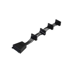 SilverStone Adapter 15-Pin SATA > 4x 15-Pin SATA splitterkabel 18,9 centimeter, CP06-E4