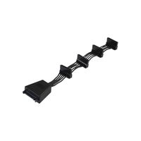 SilverStone Adapter 15-Pin SATA > 4x 15-Pin SATA splitterkabel 18,9 centimeter, CP06-E4 - thumbnail