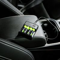 Green Cell VitalCharger batterijlader met 4x AAA oplaadbare batterijen - thumbnail