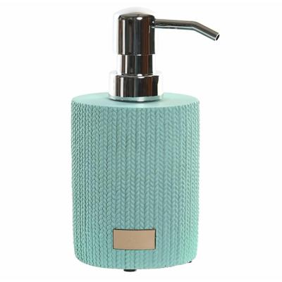 Items Zeeppompje/dispenser - mintgroen - keramiek - 10 x 16 cm - keuken/toilet/badkamer
