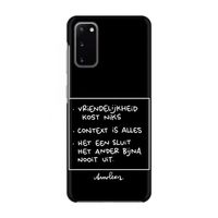 Mijn Motto's: Volledig geprint Samsung Galaxy S20 Hoesje