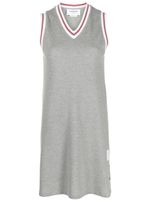 Thom Browne stripe-trim cotton minidress - Gris