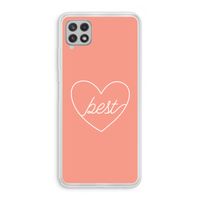Best heart: Samsung Galaxy A22 4G Transparant Hoesje