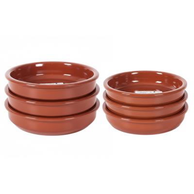Tapas schaaltjes Bilbao -18 cm en 14 cm - 6x stuks - hapjes serveerschalen - borden - bakjes Tapas schaaltjes Bilbao -18 cm en 14 cm - 6x stuks - hapjes serveerschalen - borden - bakjes