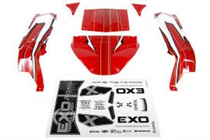 EXO Terra Buggy Body - .040" (Pre-Printed Red) (AX04037)