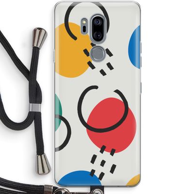 Illustratieve pop 3: LG G7 Thinq Transparant Hoesje met koord