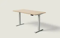 Desktronic HomeOne bureau Grijs / Bamboe / 160x80 cm