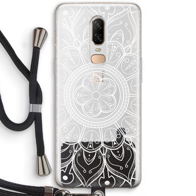 Roses Are Red: OnePlus 6 Transparant Hoesje met koord