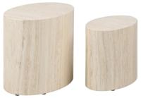 Salontafel Set van 2 Finn Beige MDF - Giga Living - thumbnail