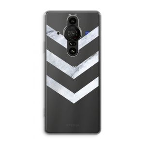 Marmeren pijlen: Sony Xperia Pro-I Transparant Hoesje