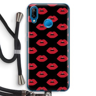 Lips: Huawei P20 Lite Transparant Hoesje met koord