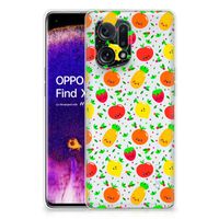 OPPO Find X5 Siliconen Case Fruits