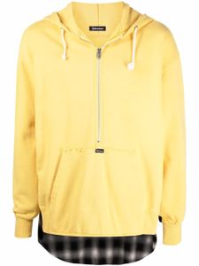 Undercoverism hoodie à carreaux - Jaune