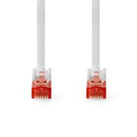 CAT6-kabel | RJ45 Male | RJ45 Male | U/UTP | 10.0 m | Rond | PVC | Wit | Label - thumbnail