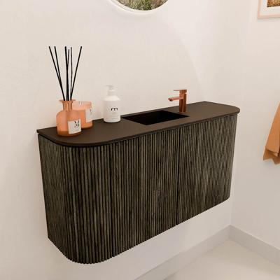 Toiletmeubel Mondiaz Joya | 83.2 cm | Meubelkleur Shadow | Faye wastafel Urban Midden | 1 kraangat Toiletmeubel Mondiaz Joya | 83.2 cm | Meubelkleur Shadow | Faye wastafel Urban Midden | 1 kraangat