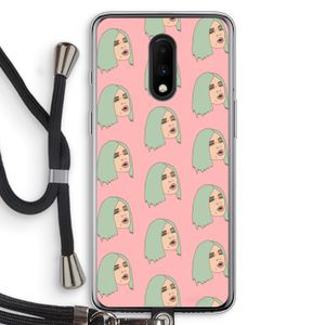King Kylie: OnePlus 7 Transparant Hoesje met koord