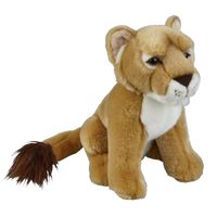 Pluche bruine leeuwin knuffel 28 cm speelgoed   -