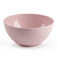 Plasticforte kommetjes - dessert/ontbijt - kunststof - D17 x H8 cm - roze - BPA vrij - schaaltjes