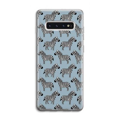 Zebra: Samsung Galaxy S10 4G Transparant Hoesje