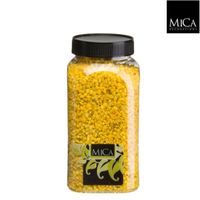 Gravel geel fles 1 kilogram - Mica Decorations