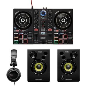 Hercules DJLearning Kit Digital Vinyl System (DVS)-scratcher Zwart