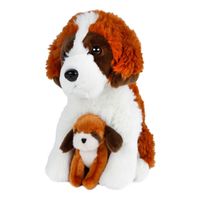 Take Me Home Knuffel Hond met Baby Pluche, 26cm - thumbnail